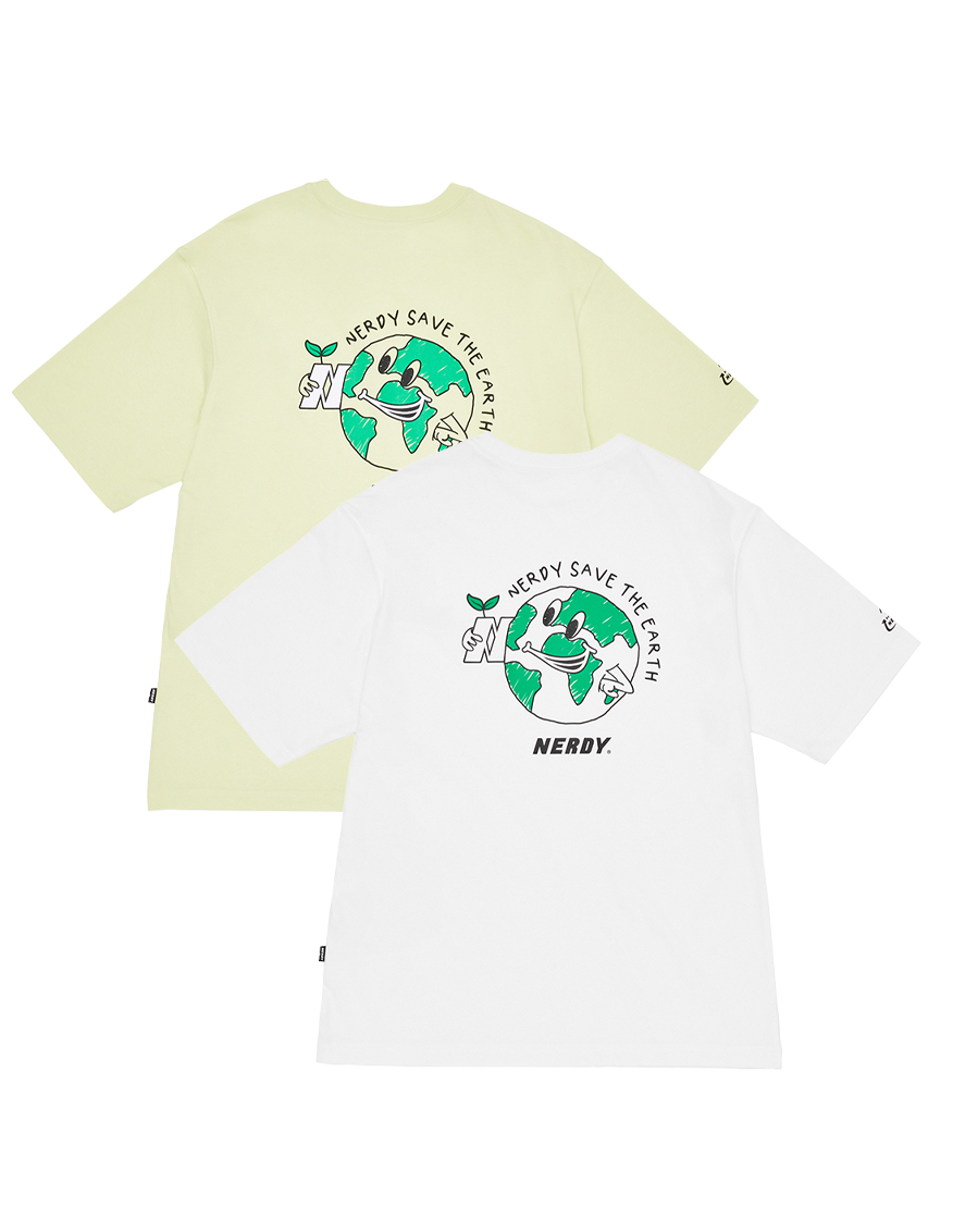 [2SET]  지구 반팔 티셔츠